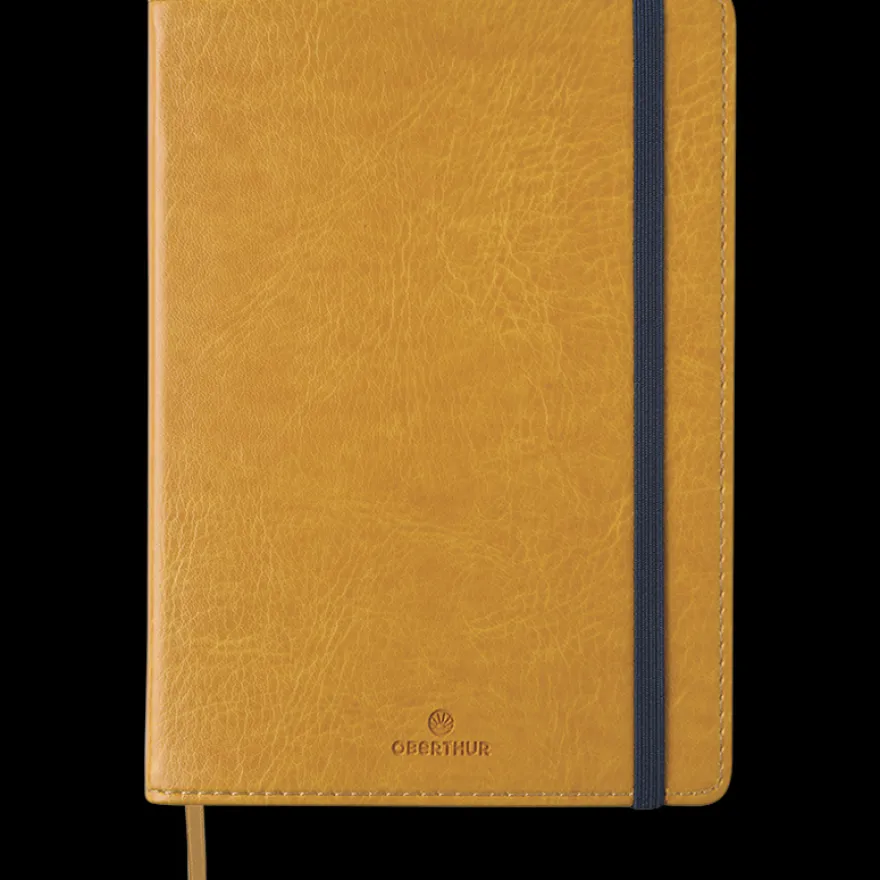 Oberthur Carmen - Carnet de notes souple A4 - ligné - moutarde