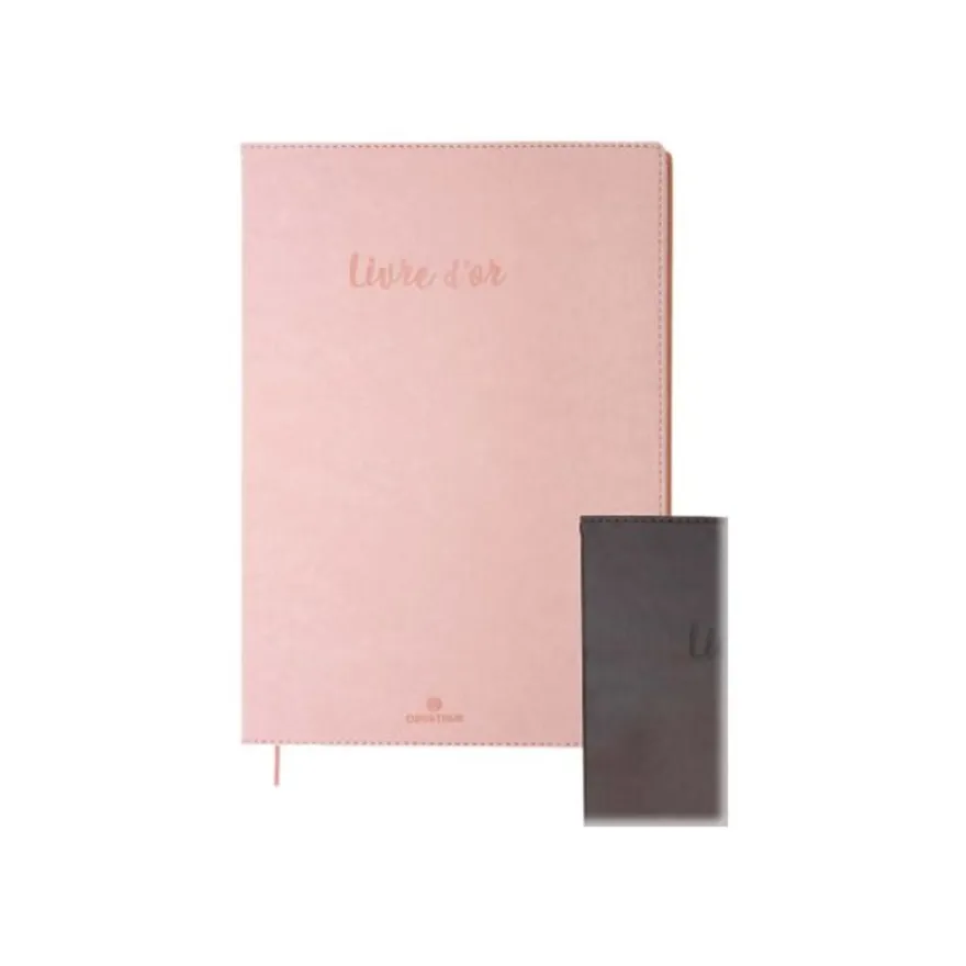 Oberthur Carmen - Livre d'or - A4 portrait - rose