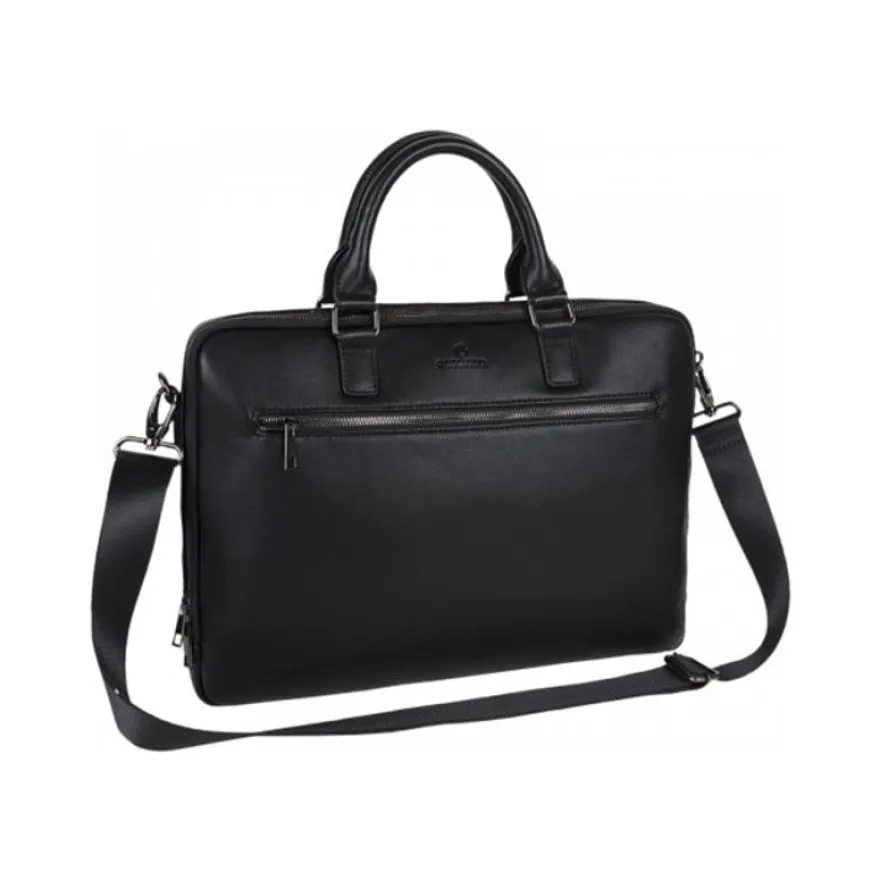 Oberthur Détroit - Sacoche slim pour ordinateur portable 15,6" - noir
