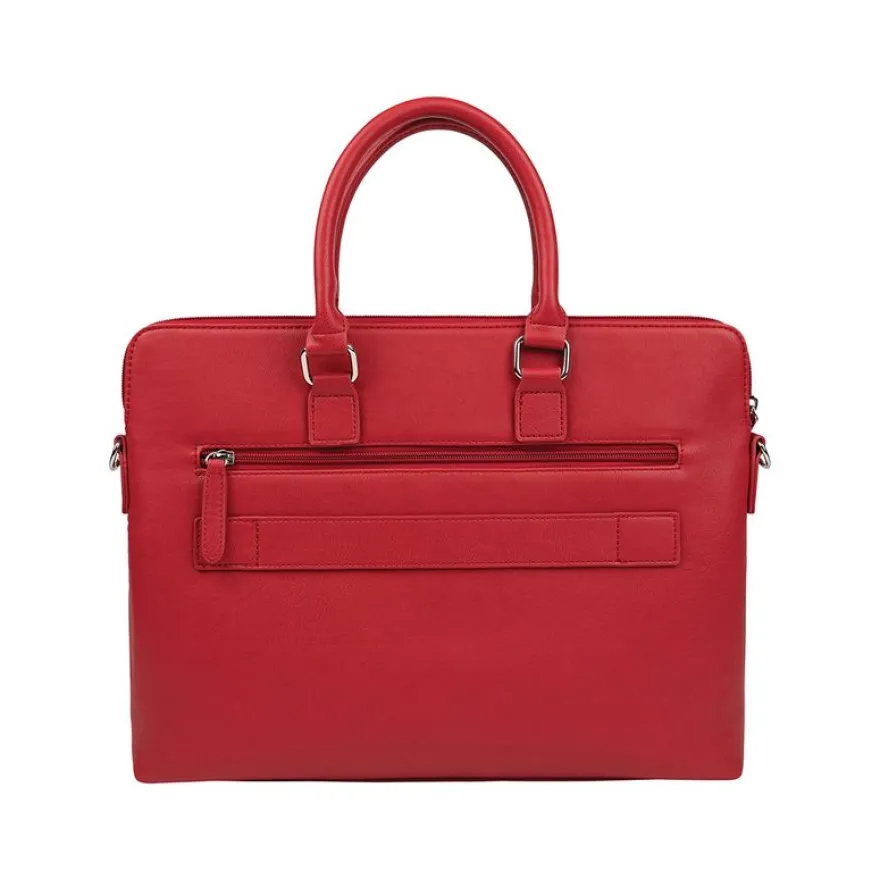 Oberthur Jakarta - Sacoche slim pour ordinateur portable 15,6" - rouge