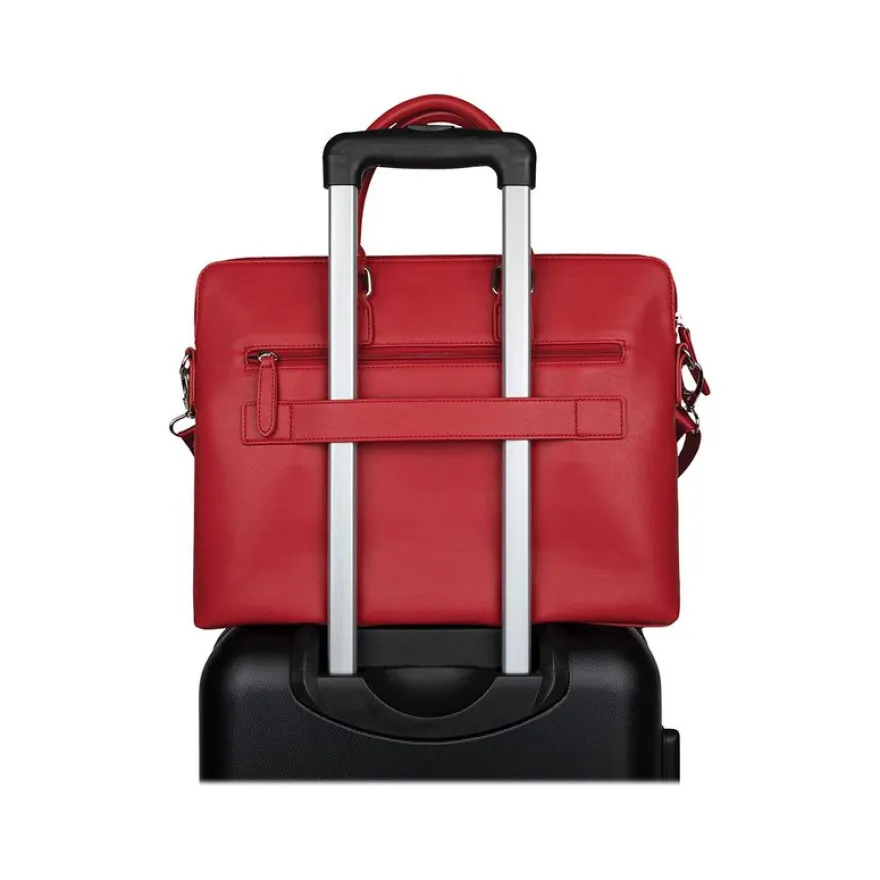 Oberthur Jakarta - Sacoche slim pour ordinateur portable 15,6" - rouge