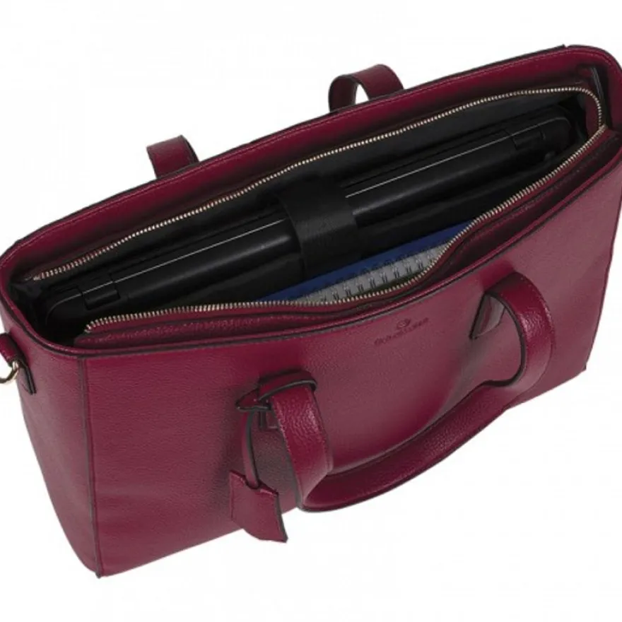 Oberthur Lady Bradford - Sac cabas pour ordinateur 15,6" - framboise