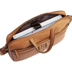 Oberthur Lady Bradford - Sacoche pour ordinateur portable 15,6" - camel