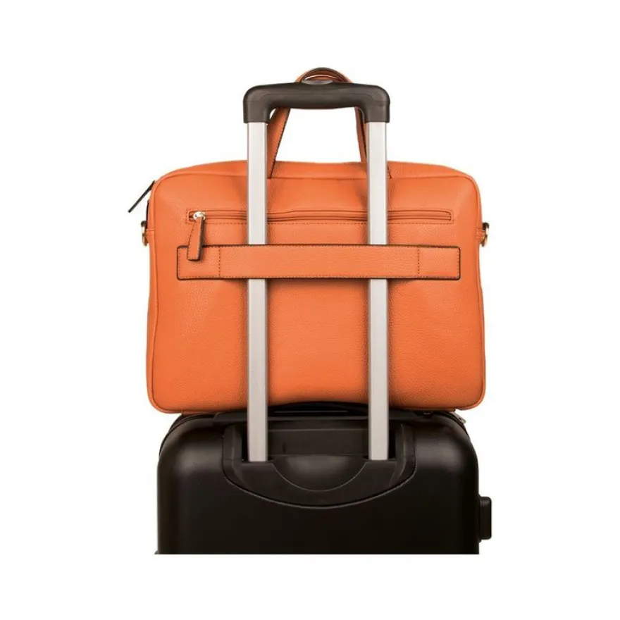 Oberthur Lady Bradford - Sacoche pour ordinateur portable 15,6" - camel