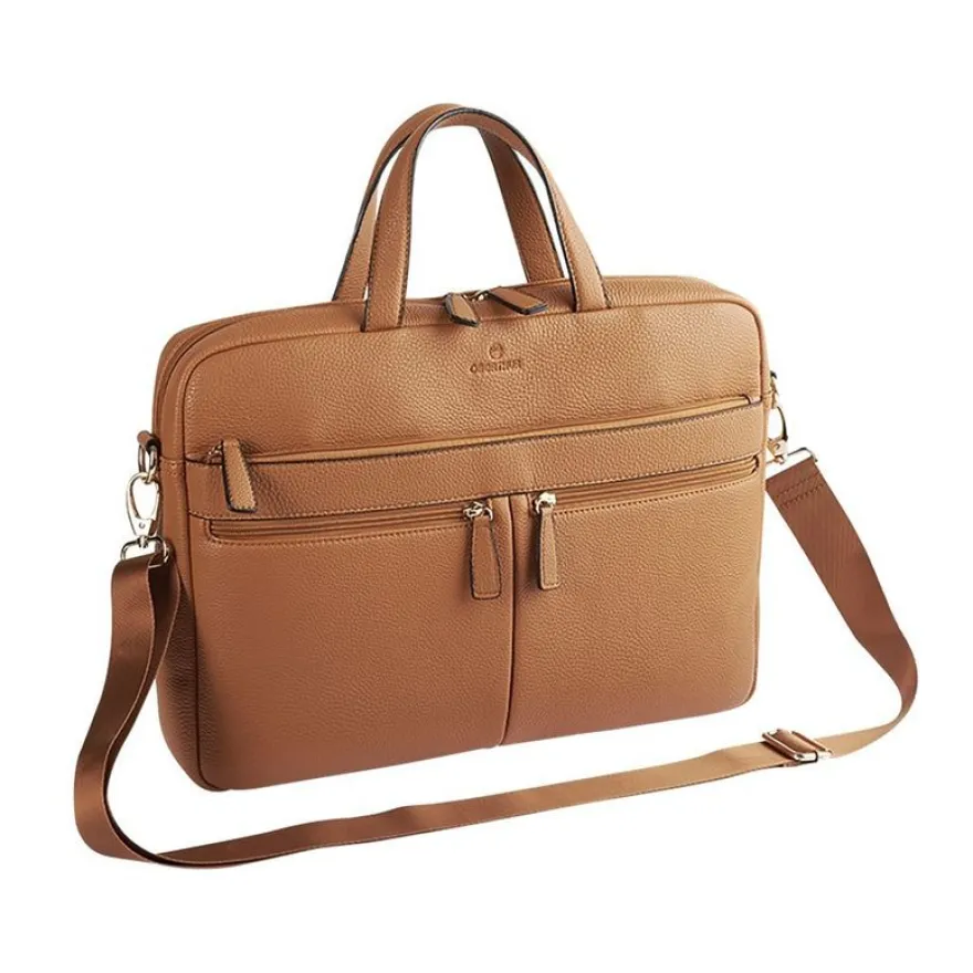 Oberthur Lady Bradford - Sacoche pour ordinateur portable 15,6" - camel