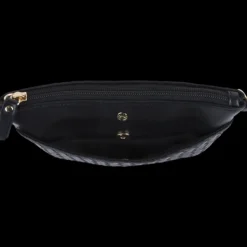 Oberthur Lisbonne - Sac Bandoulière Noir – Élégant en Mix-Matière Tressé/Lisse, Poche Avant Aimantée, Bandoulière Amovible