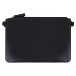 Oberthur Lisbonne - Sac Bandoulière Noir – Élégant en Mix-Matière Tressé/Lisse, Poche Avant Aimantée, Bandoulière Amovible