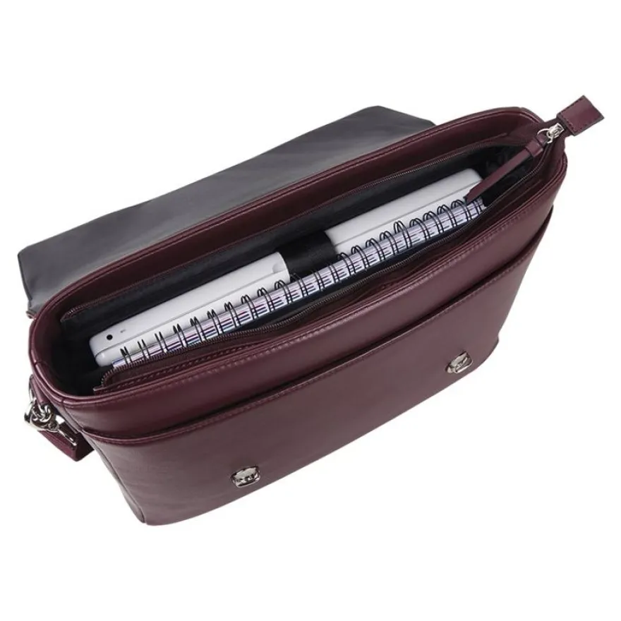 Oberthur Locmaria - Cartable pour ordinateur portable 15,6" - prune