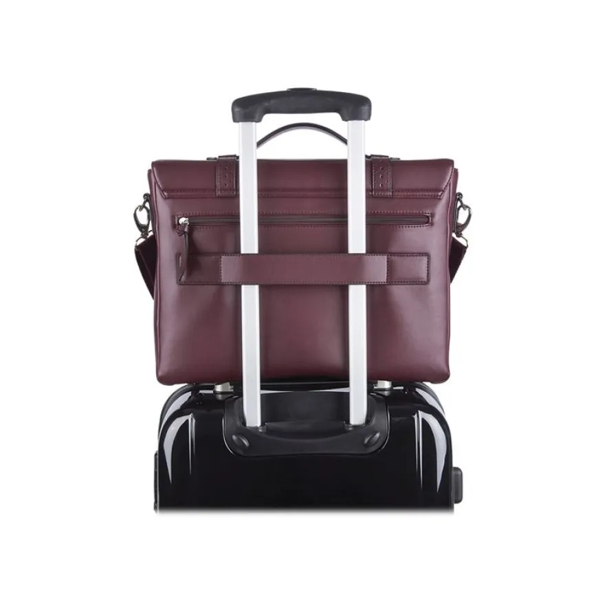 Oberthur Locmaria - Cartable pour ordinateur portable 15,6" - prune