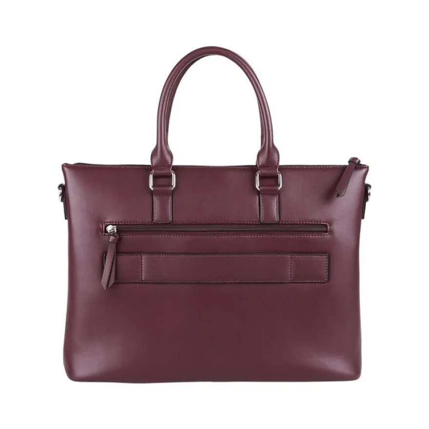 Oberthur Locmaria - Sac cabas pour ordinateur portable 15,6" - prune