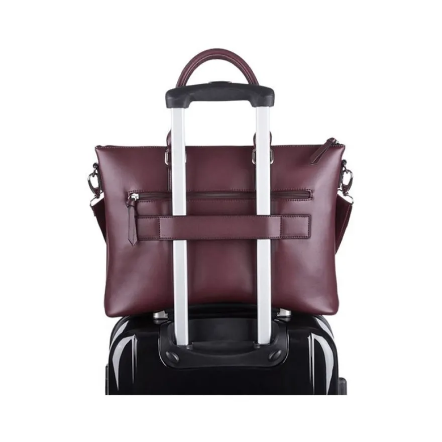Oberthur Locmaria - Sac cabas pour ordinateur portable 15,6" - prune