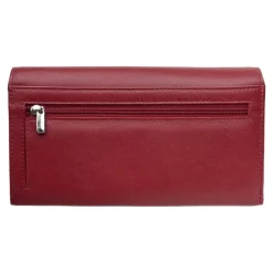Oberthur London - Portefeuille compagnon cuir rouge