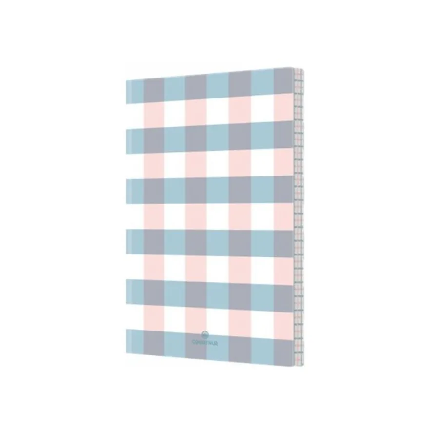 Oberthur Malaga - Carnet de notes souple - A5 - ligné - 200 pages - vichy