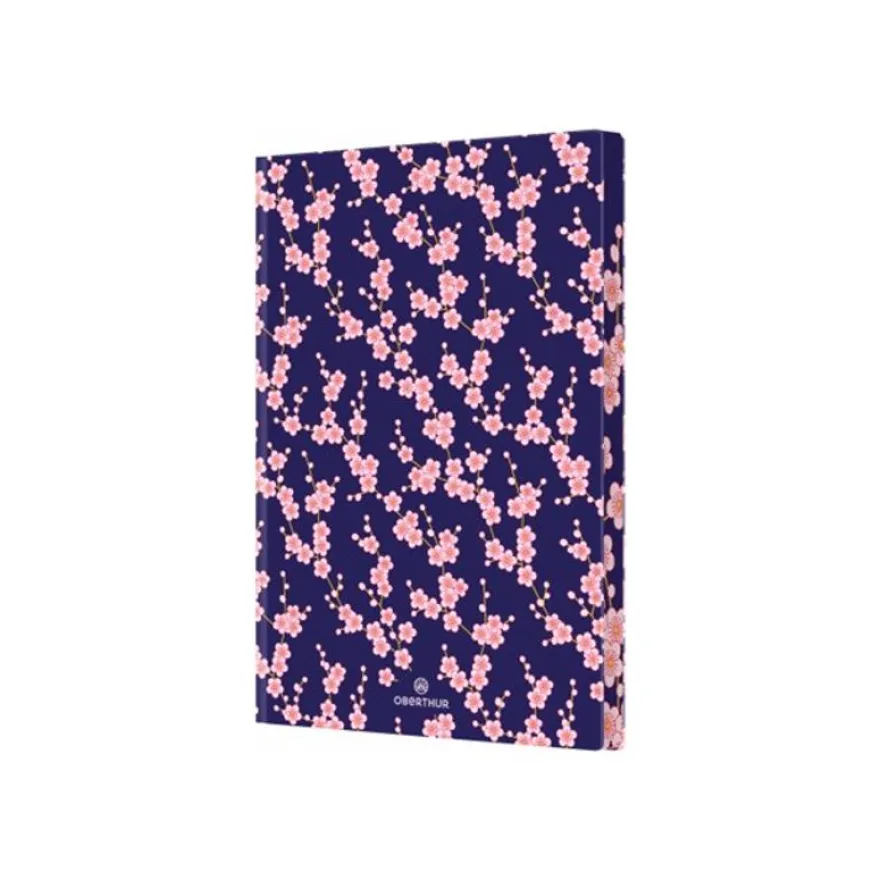 Oberthur Malaga - Carnet de notes souple ligné - A5 - 200 pages - blossom