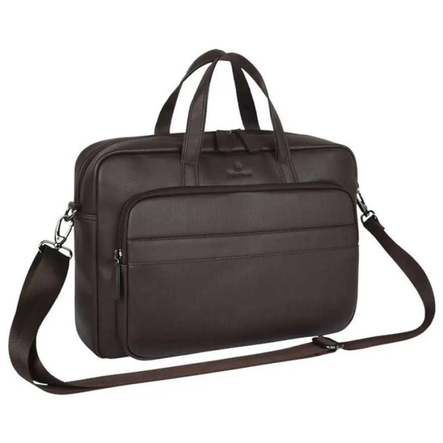 Oberthur Monza - Sacoche pour ordinateur portable 15,6" - marron