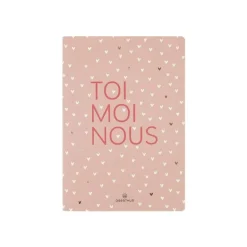 Oberthur Mots doux - Carnet de notes souple - A5 - ligné - 200 pages - toi moi nous