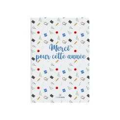 Oberthur Mots doux - Carnet de notes souple - A5 - ligné - 200 pages - merci pour cette année