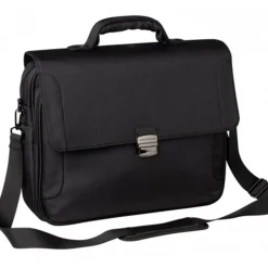 Oberthur Oklahoma - Cartable souple 2 compartiments - noir - 41 x 12 x 36 cm
