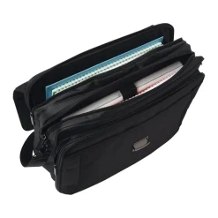 Oberthur Oklahoma - Cartable souple 3 soufflets - noir - 42 x 13 x 36 cm