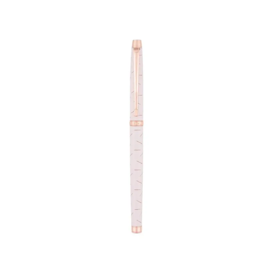 Oberthur Palazzo - Stylo à bille à capuchon - rose poudré/cuivre