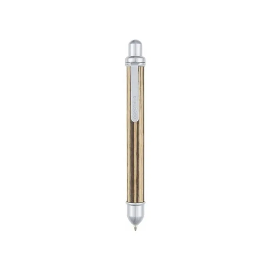 Oberthur Tolède - Mini stylo à bille poussoir - brun