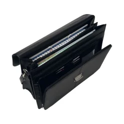 Oberthur Vancouver - Cartable rigide 2 compartiments - noir