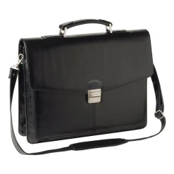 Oberthur Vancouver - Cartable rigide 3 compartiments - noir