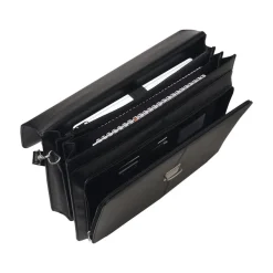 Oberthur Vancouver - Cartable rigide 3 compartiments - noir