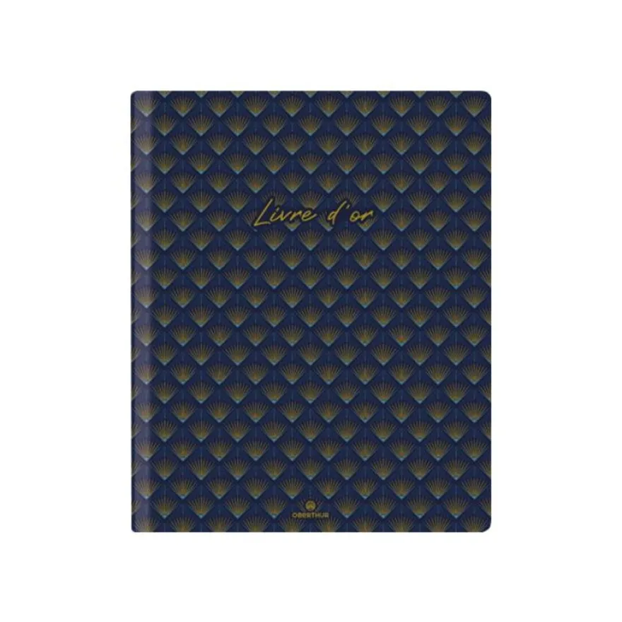 Oberthur Versailles - Livre d'or souple - 22 x 27 cm - 200 pages - bleu marine