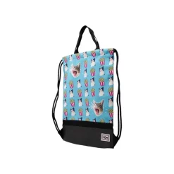 Oh My Pop! Angry Cat - Sac à dos piscine cordon - 1 compartiment - turquoise - Karactermania