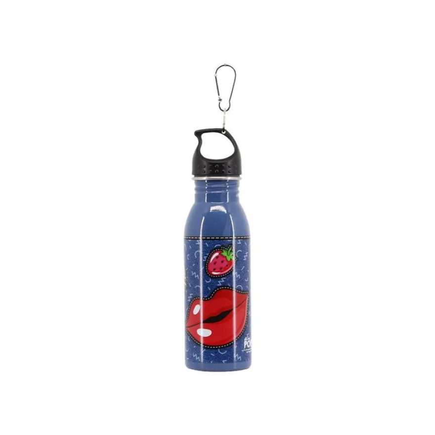 Oh My Pop! PATCHES - Gourde bouteille d'eau - bleu foncé - 500 ml