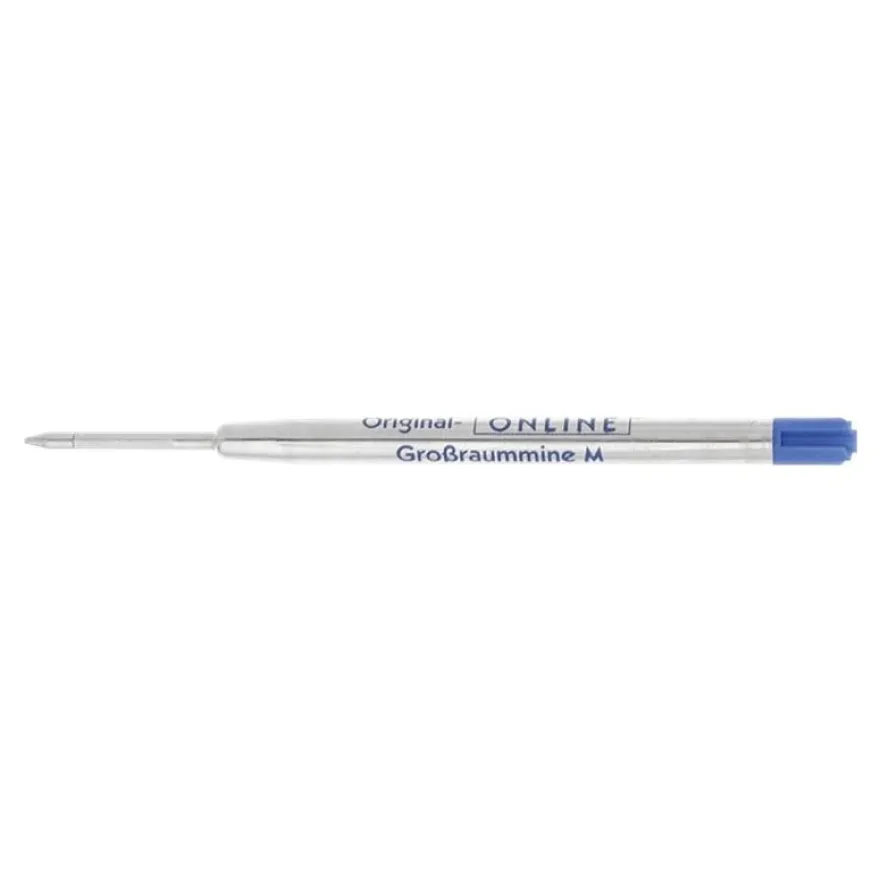 Online - Recharge de stylo bille bleu - pointe moyenne