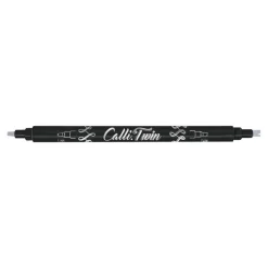 Online Calli Twin - Stylo pinceau à double embout - feutre de calligraphie - gris