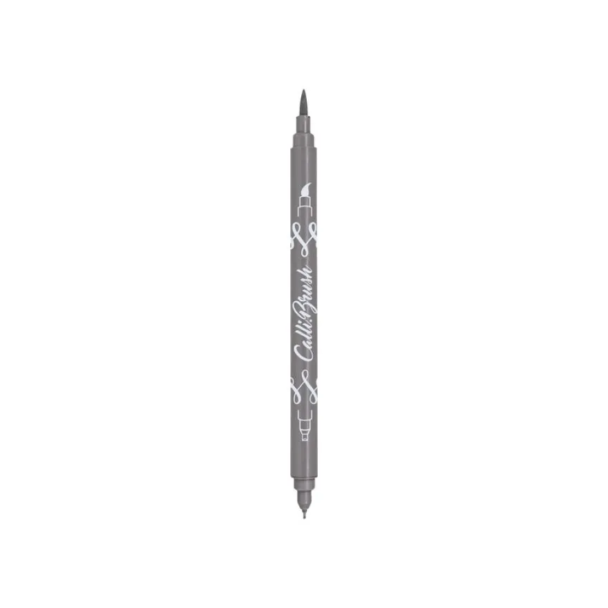 Online Calli.Brush Grey Edition - 5 Stylos pinceaux à double embout - couleurs grises assorties
