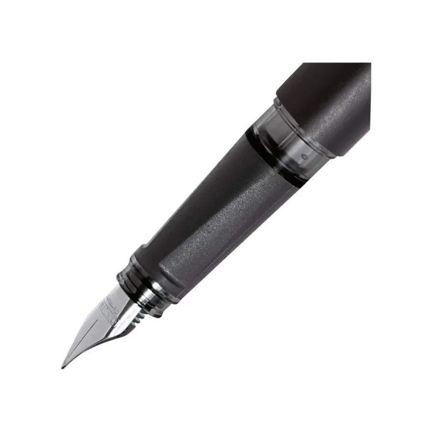 Online Campus - Stylo plume - encre bleue - 0.5 mm - corps noir