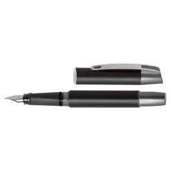 Online Campus - Stylo plume - encre bleue - 0.5 mm - corps noir