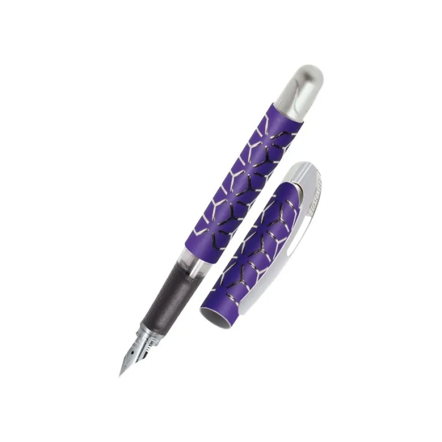 Online College Style - Stylo plume - violet/argent