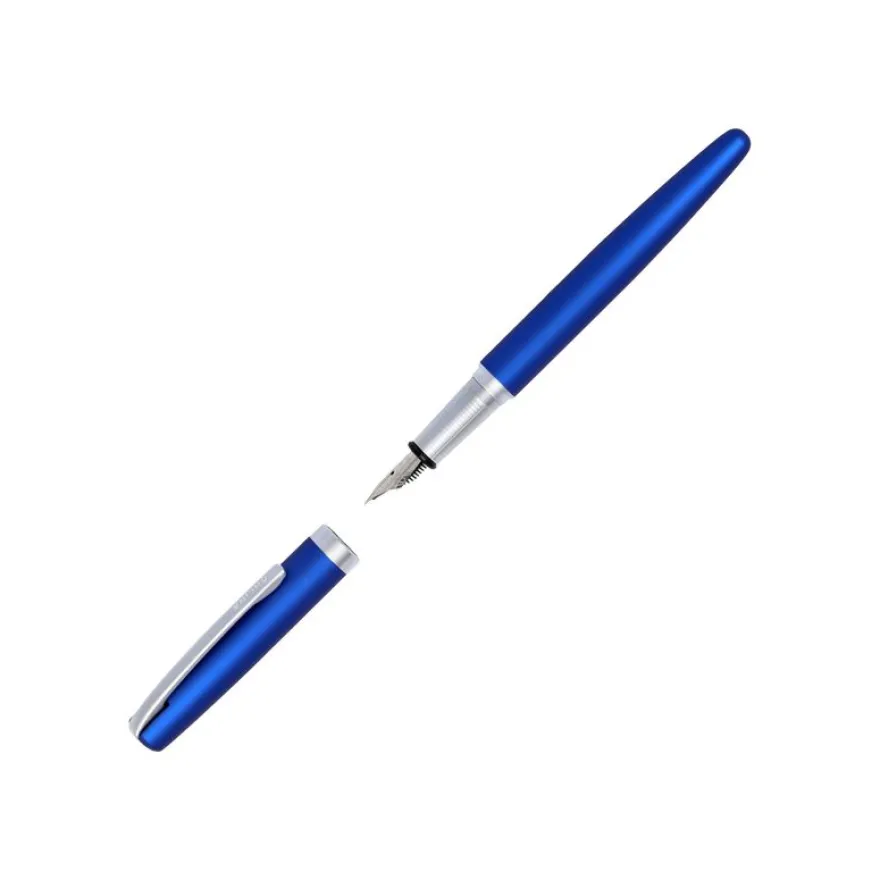 Online Eleganza - Parure stylo à bille/stylo plume - bleu satin