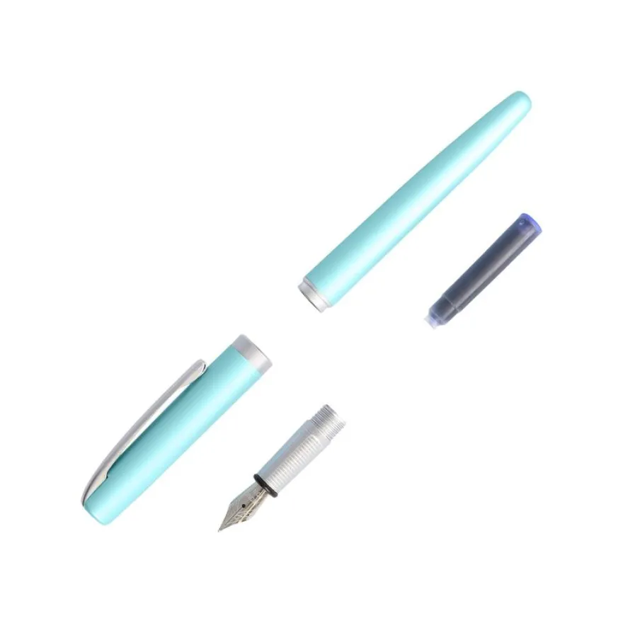Online Eleganza - Stylo plume - turquoise satin