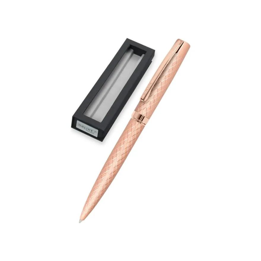 Online Eleganza Diamond - Stylo à bille - rose doré