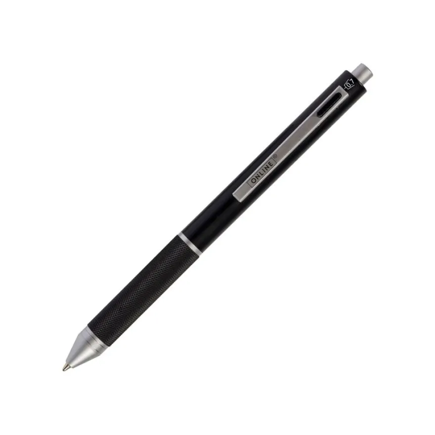 Online 4-in-1 Multipen - Stylo à bille 3 couleurs et porte-mines - noir