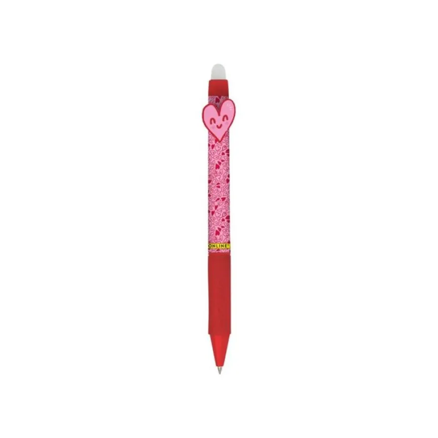 ONLINE magiXX Fun Love & Peace - Stylo à bille - bleu - encre gel - happy heart