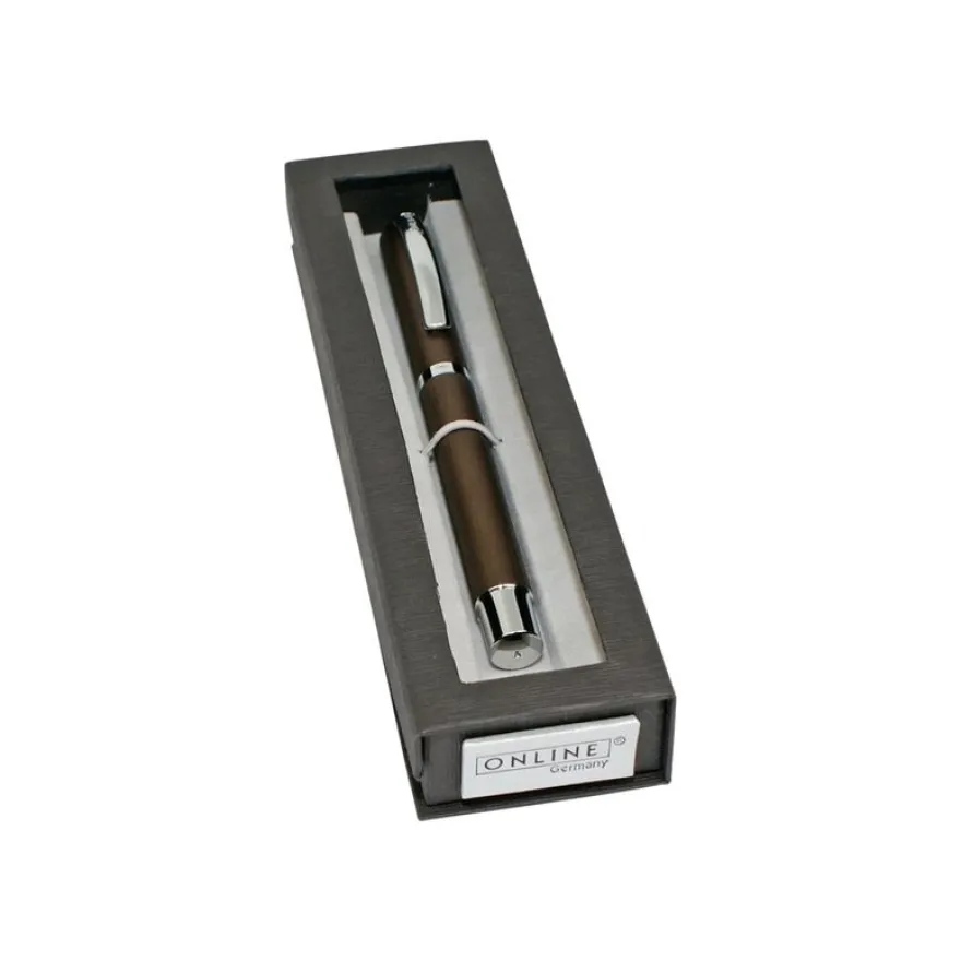Online Vision - Stylo plume cognac - pointe 0,5 mm