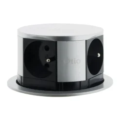 Otio - Coupe-circuit (recessed mountable) - compact - CA 230 V - 3680 Watt - connecteurs de sortie : 4 (Type E) - 1.5 m cordon