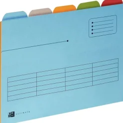 Oxford - 25 Chemises à onglets pour tiroirs - kraft - coloris assortis