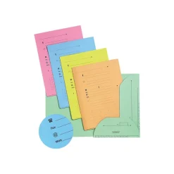 Oxford - 10 Chemises kraft à 2 rabats - coloris assortis
