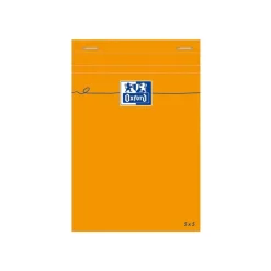 Oxford - Bloc notes - 10 x 15 cm - 160 pages - petits carreaux - 80G - orange
