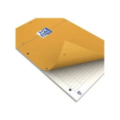 Oxford - Bloc notes - A4 + - 160 pages - ligné - 80G - perforé - orange