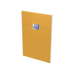 Oxford - Bloc notes - A4 + - 160 pages - ligné - 80G - perforé - orange