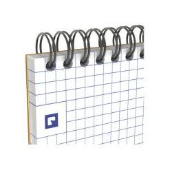 Oxford - Bloc notes - A4 + - 160 pages - petits carreaux - 80G - orange